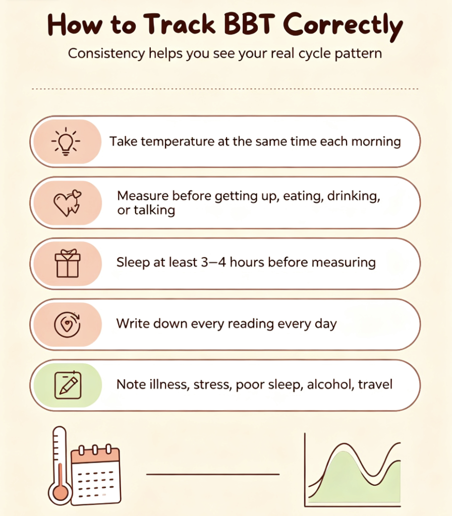 BBT basal body temperature tracking